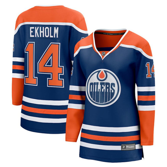 Mattias Ekholm Edmonton Oilers Women's Fanatics Home Breakaway Jersey - Royal | NHL Jerseys