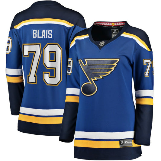 Sammy Blais St. Louis Blues Women's Fanatics Home Breakaway Jersey - Blue | NHL Jerseys
