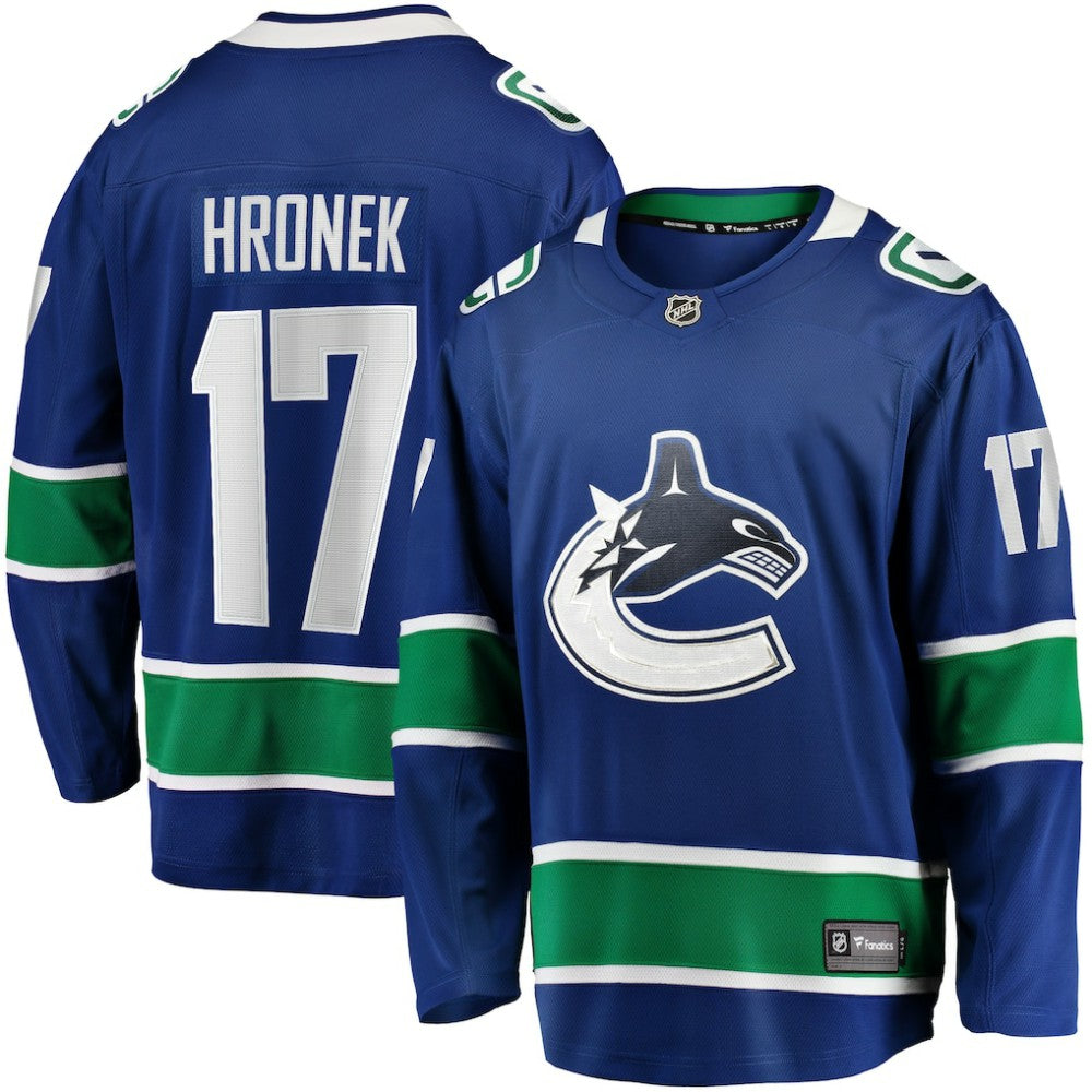 Filip Hronek Vancouver Canucks Fanatics Home Breakaway Jersey - Blue | NHL Jerseys