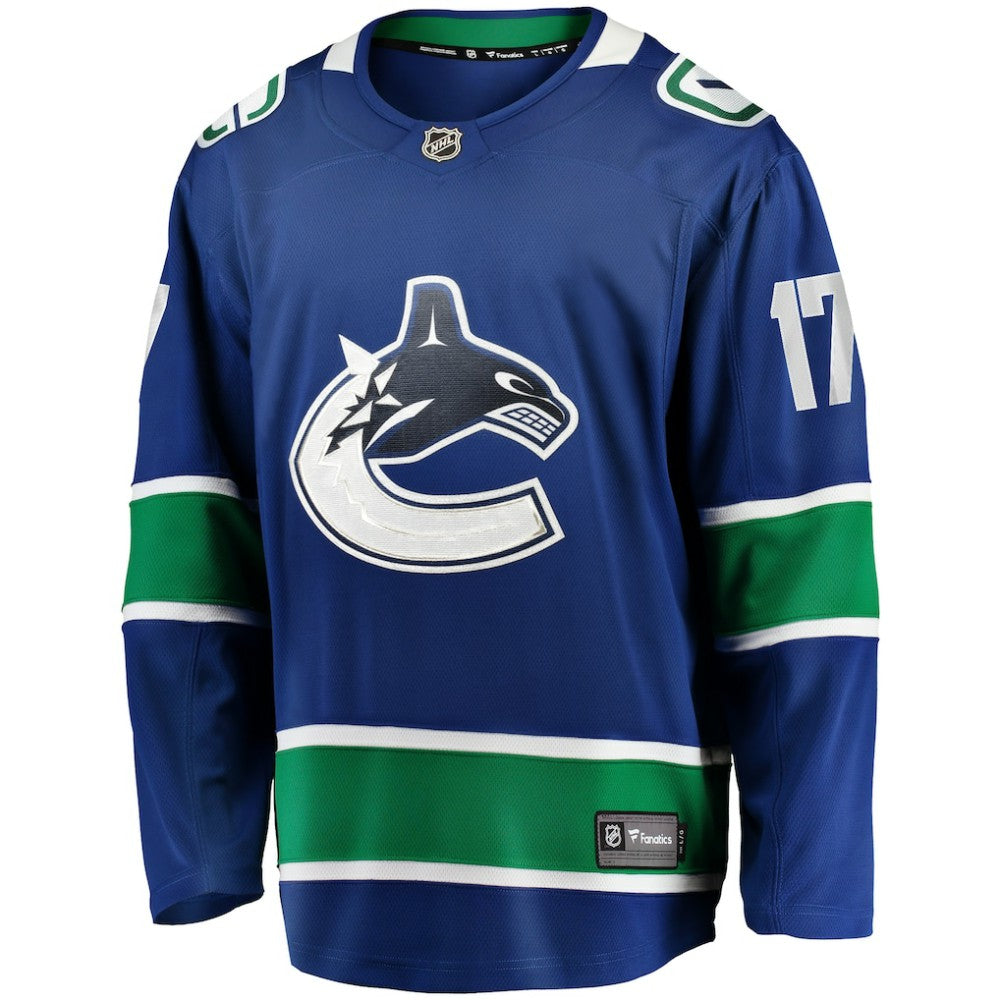 Filip Hronek Vancouver Canucks Fanatics Home Breakaway Jersey - Blue | NHL Jerseys