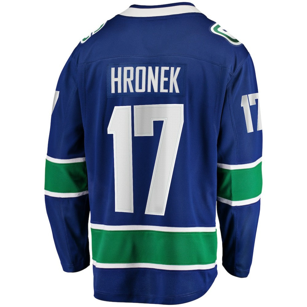 Filip Hronek Vancouver Canucks Fanatics Home Breakaway Jersey - Blue | NHL Jerseys