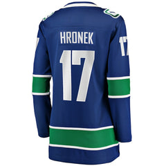 Filip Hronek Vancouver Canucks - Women's Fanatics Home Breakaway Jersey Blue
