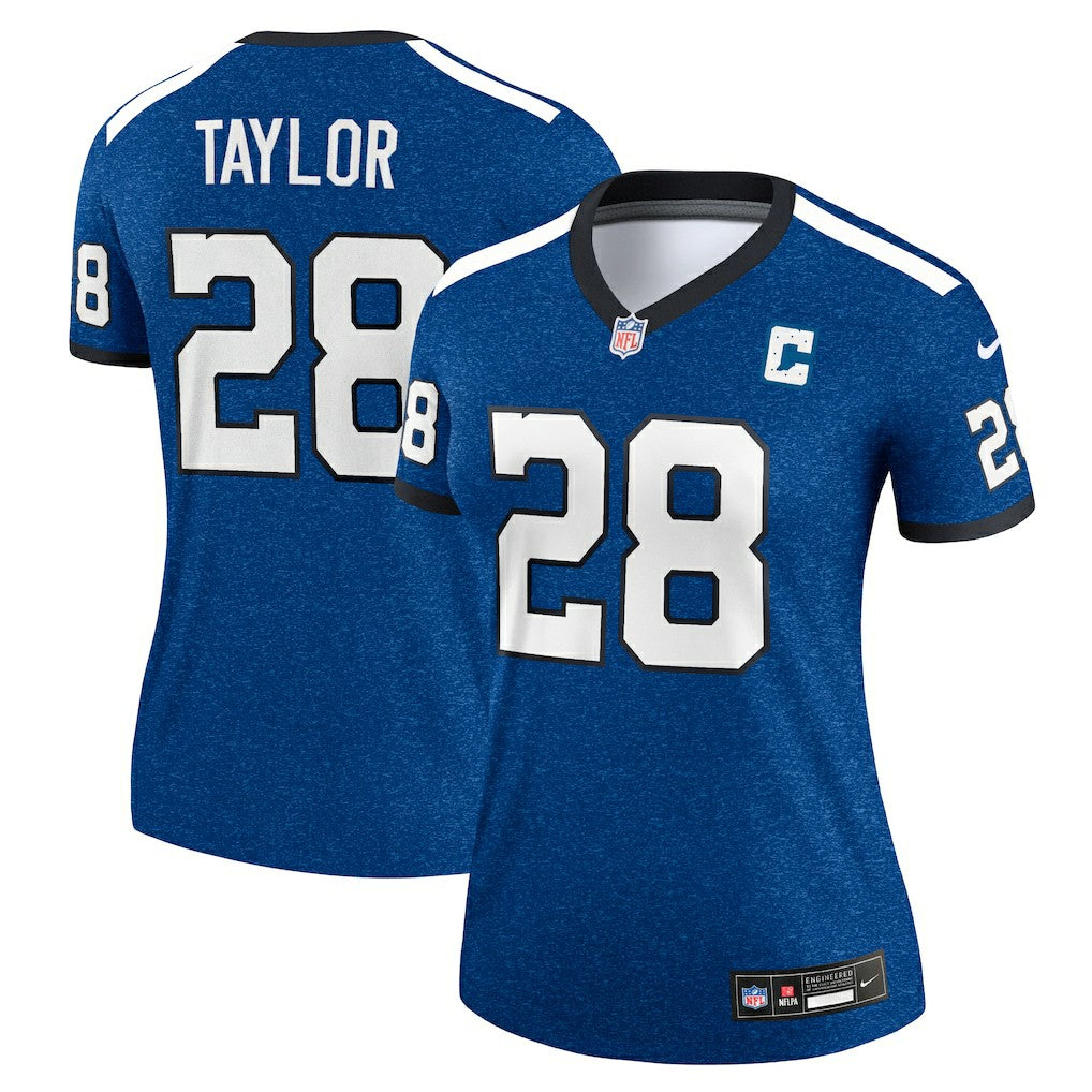 Jonathan Taylor Indianapolis Colts Women's Alternate Legend Player Performance Top Royal - Nike