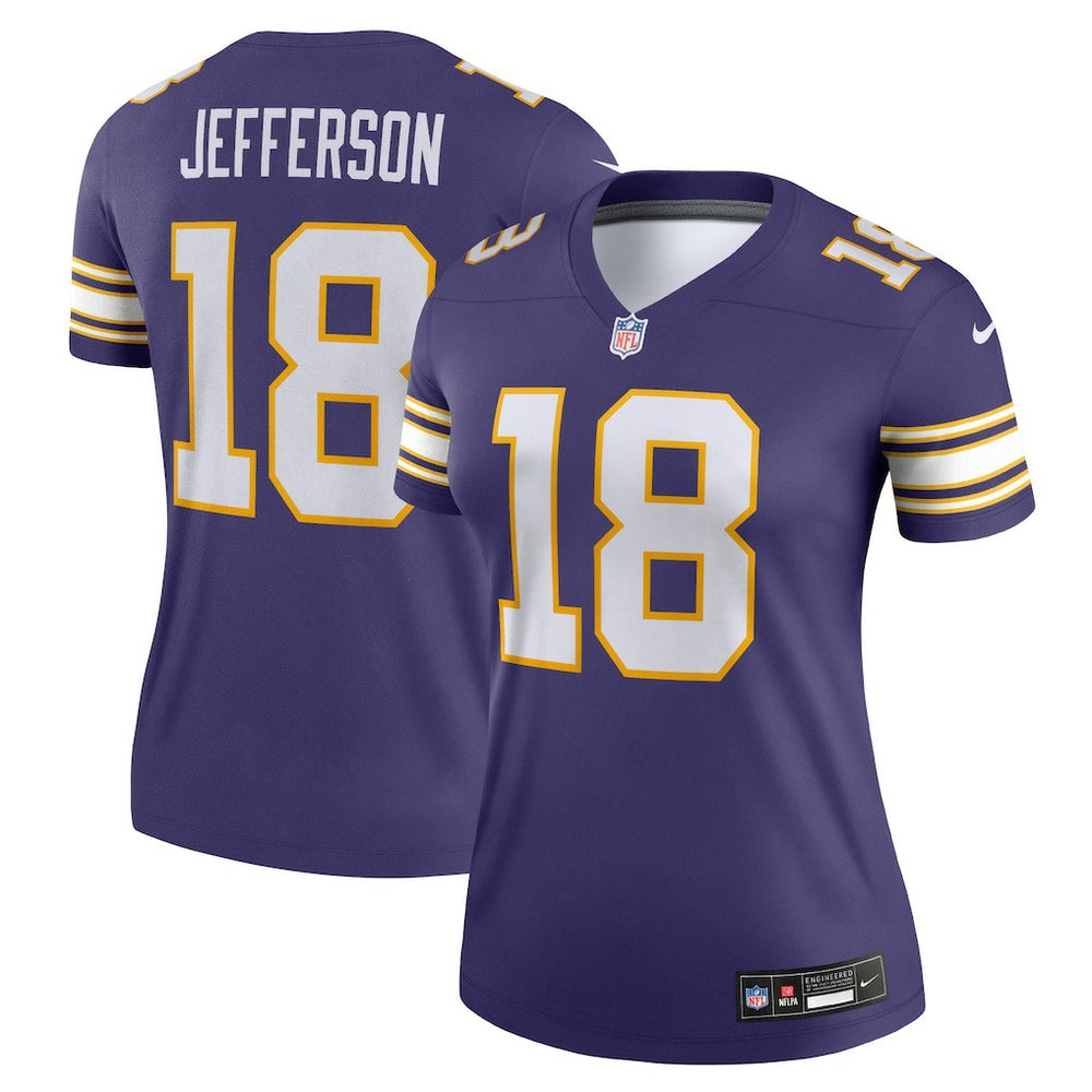 Justin Jefferson Minnesota Vikings Women's Alternate Legend Player Performance Top Purple - Nike