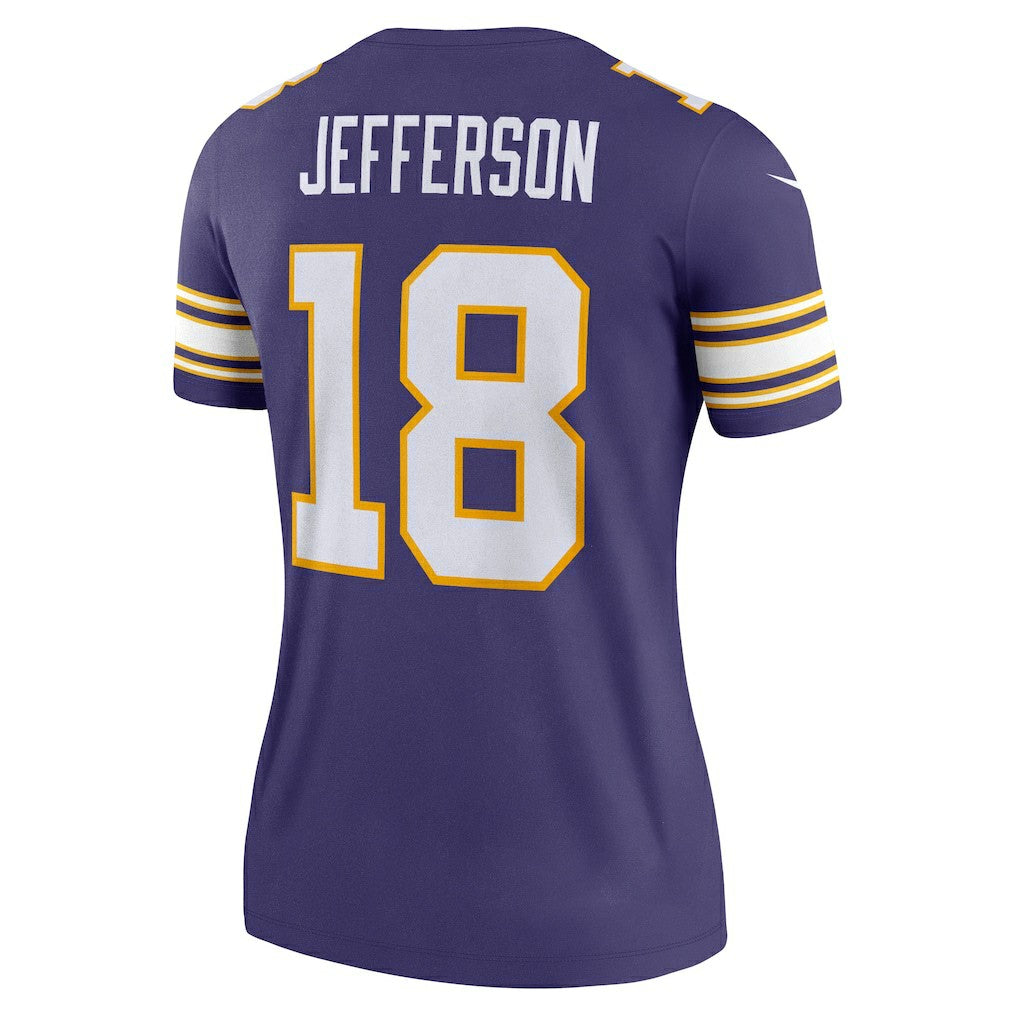 Justin Jefferson Minnesota Vikings Women's Alternate Legend Player Performance Top Purple - Nike