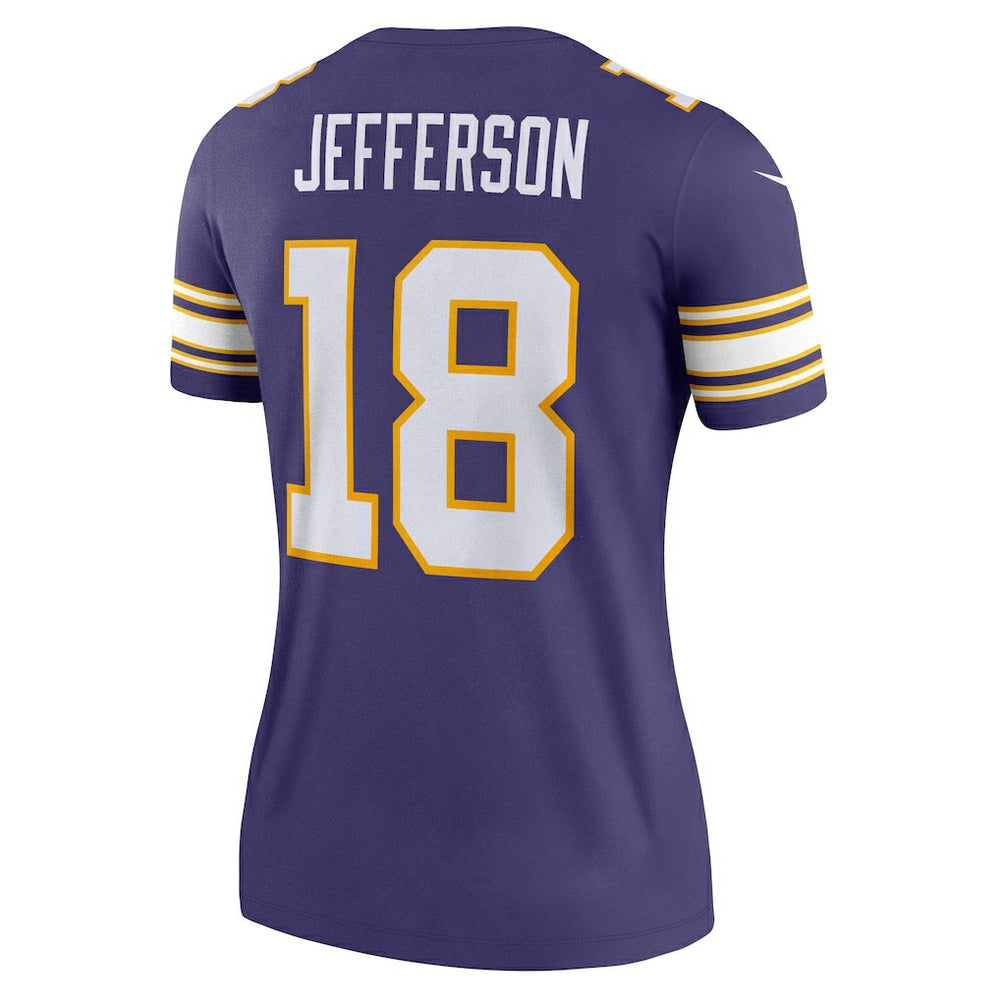 Justin Jefferson Minnesota Vikings Women's Alternate Legend Player Performance Top Purple - Nike