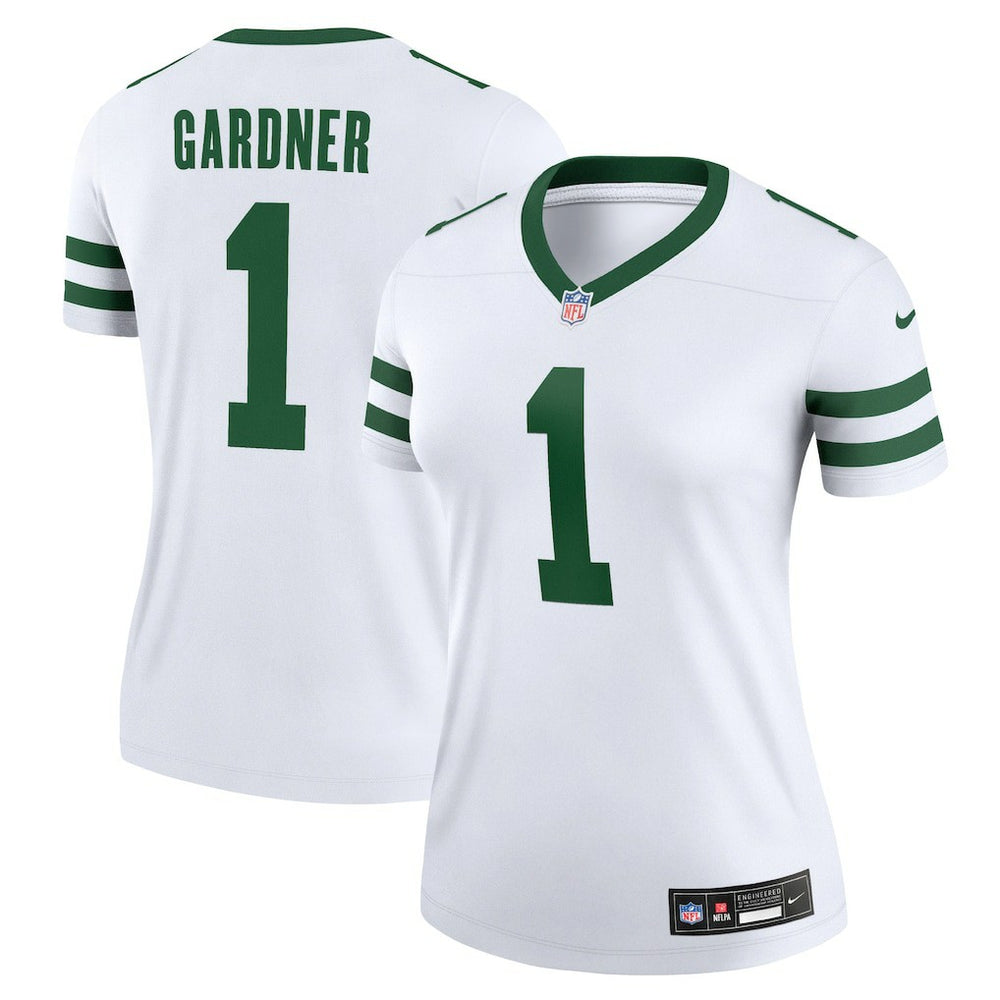 Ahmad Sauce Gardner New York Jets Women's Legend Player Performance Top Legacy White - Nike