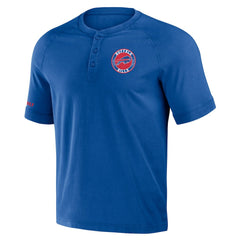 Buffalo Bills NFL x Darius Rucker Collection Washed Raglan Henley T-Shirt Royal - Fanatics