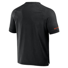 Cincinnati Bengals NFL x Darius Rucker Collection Washed Raglan Henley T-Shirt Black - Fanatics