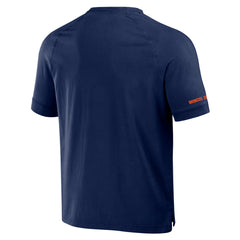Denver Broncos NFL x Darius Rucker Collection Washed Raglan Henley T-Shirt Navy - Fanatics
