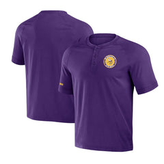 Minnesota Vikings NFL x Darius Rucker Collection Washed Raglan Henley T-Shirt Purple - Fanatics