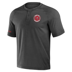 Tampa Bay Buccaneers NFL x Darius Rucker Collection Washed Raglan Henley T-Shirt Pewter - Fanatics