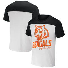 Cincinnati Bengals NFL x Darius Rucker Collection Colorblocked T-Shirt Cream - Fanatics