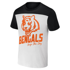 Cincinnati Bengals NFL x Darius Rucker Collection Colorblocked T-Shirt Cream - Fanatics