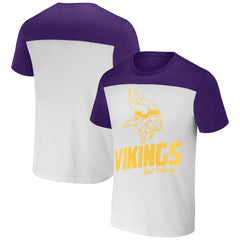 Minnesota Vikings NFL x Darius Rucker Collection Colorblocked T-Shirt Cream - Fanatics
