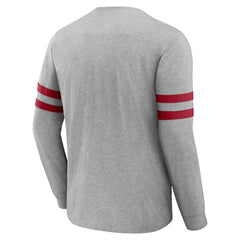 Atlanta Falcons NFL x Darius Rucker Collection Henley Long Sleeve T-Shirt Heather Gray - Fanatics