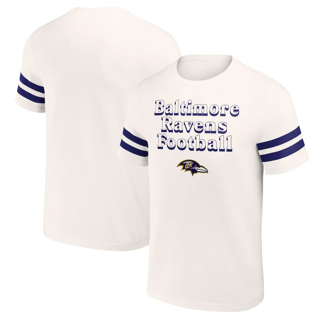 Baltimore Ravens NFL x Darius Rucker Collection Vintage T-Shirt Cream - Fanatics