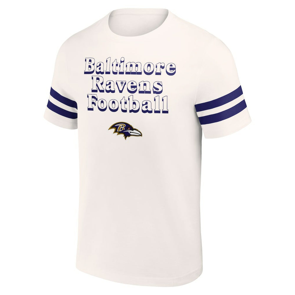 Baltimore Ravens NFL x Darius Rucker Collection Vintage T-Shirt Cream - Fanatics