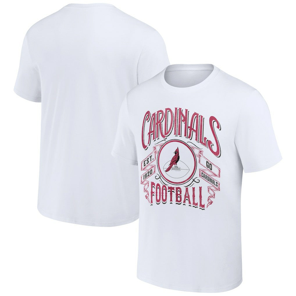 Arizona Cardinals NFL x Darius Rucker Collection Vintage Football T-Shirt White - Fanatics