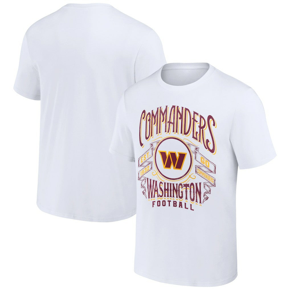 Washington Commanders NFL x Darius Rucker Collection Vintage Football T-Shirt White - Fanatics