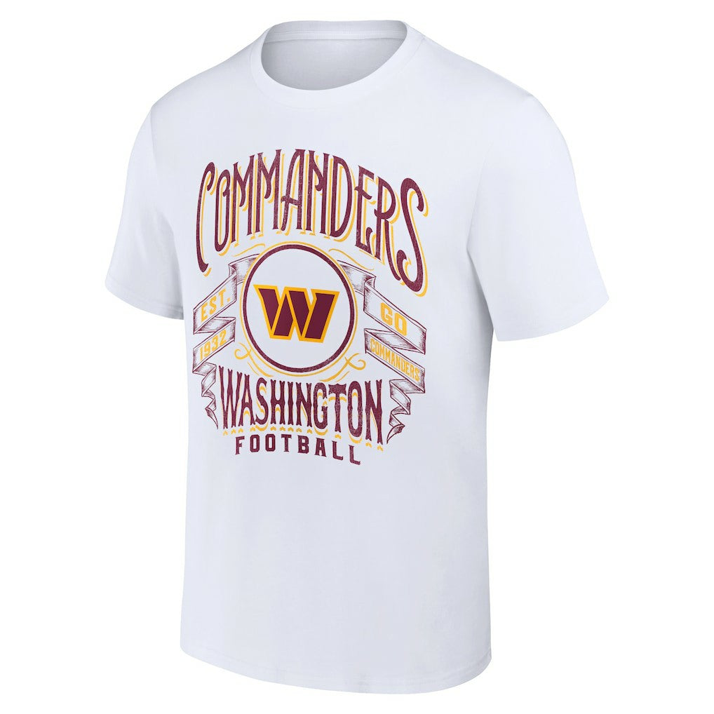 Washington Commanders NFL x Darius Rucker Collection Vintage Football T-Shirt White - Fanatics