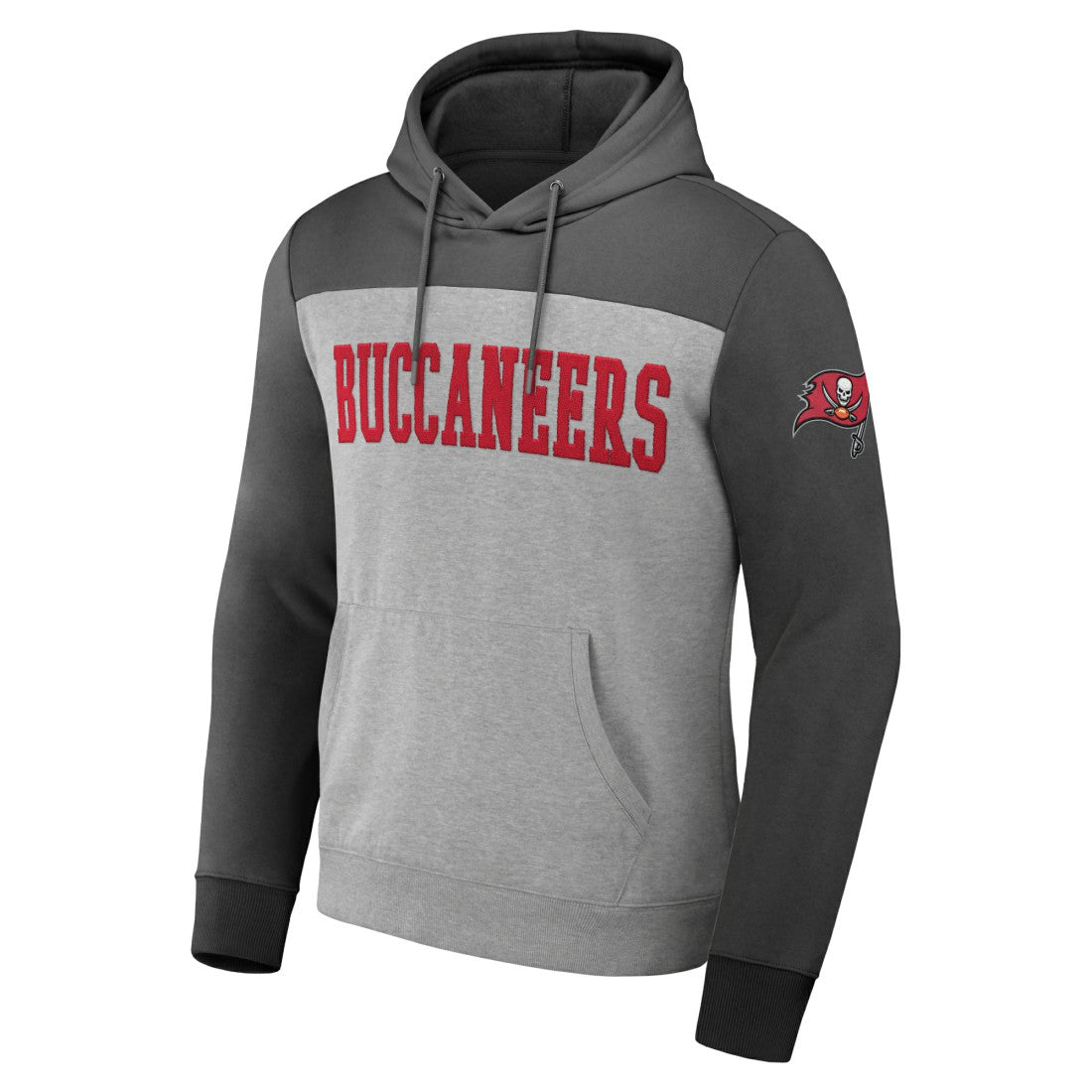Tampa Bay Buccaneers NFL x Darius Rucker Collection Color Blocked Pullover Hoodie Heather Gray - Fanatics