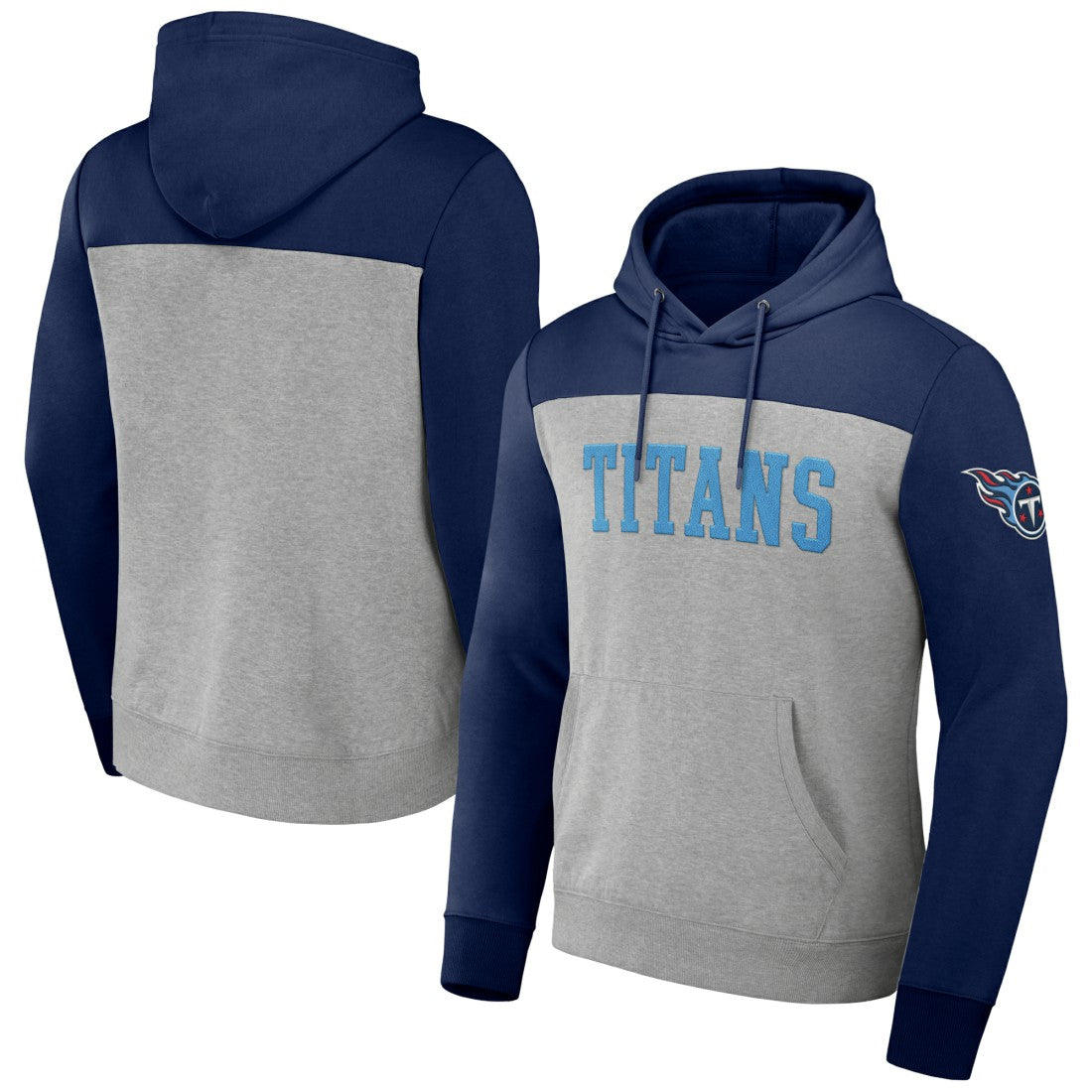 Tennessee Titans NFL x Darius Rucker Collection Color Blocked Pullover Hoodie Heather Gray - Fanatics