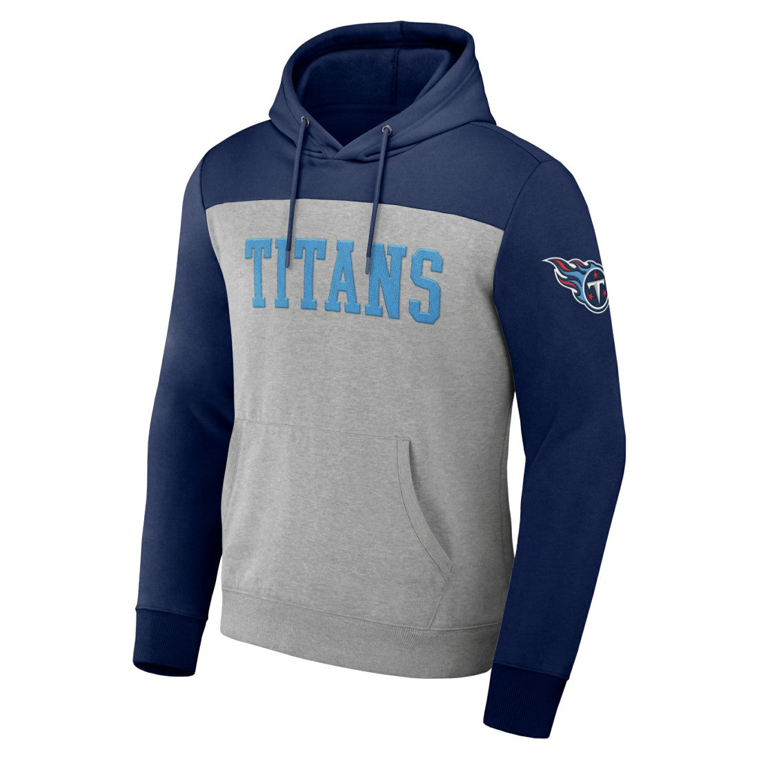 Tennessee Titans NFL x Darius Rucker Collection Color Blocked Pullover Hoodie Heather Gray - Fanatics