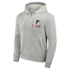 Atlanta Falcons NFL x Darius Rucker Collection Domestic Full-Zip Hoodie Heather Gray - Fanatics