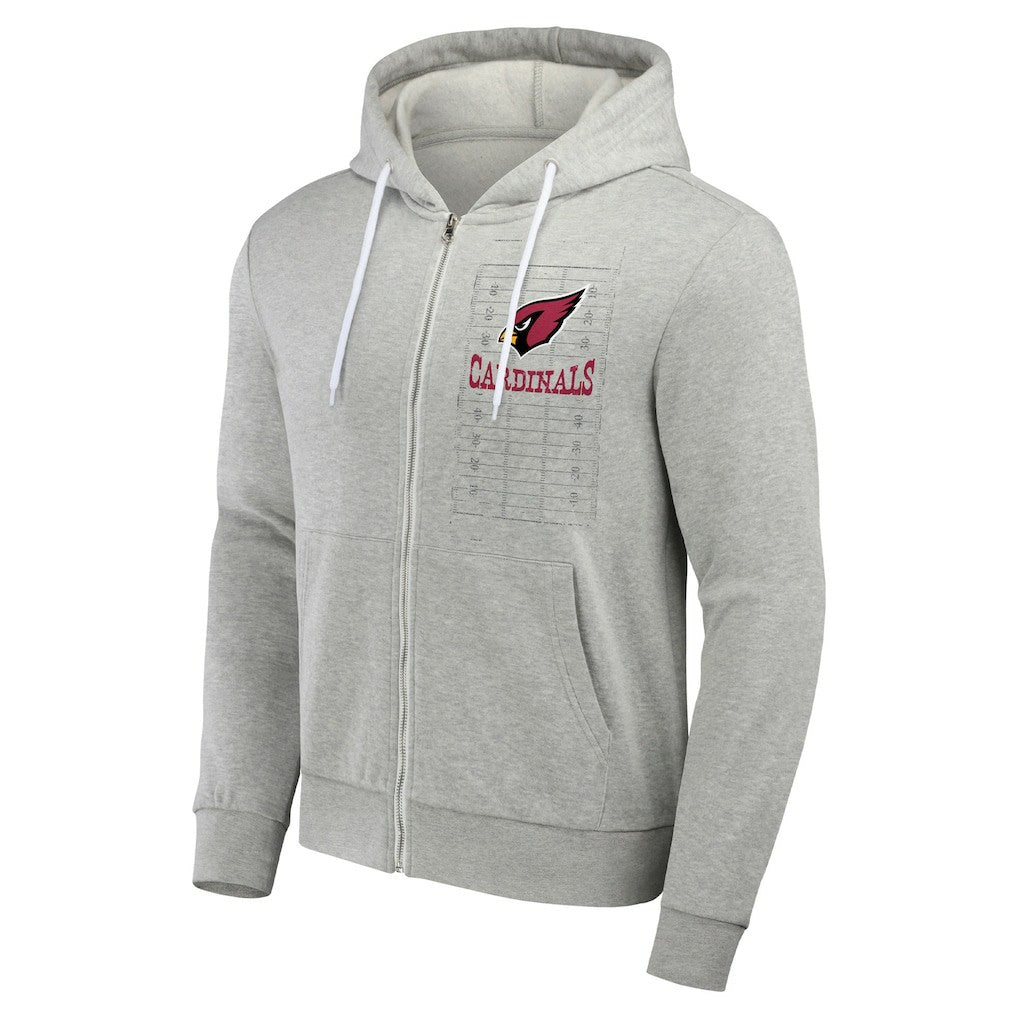 Arizona Cardinals NFL x Darius Rucker Collection Domestic Full-Zip Hoodie Heather Gray - Fanatics