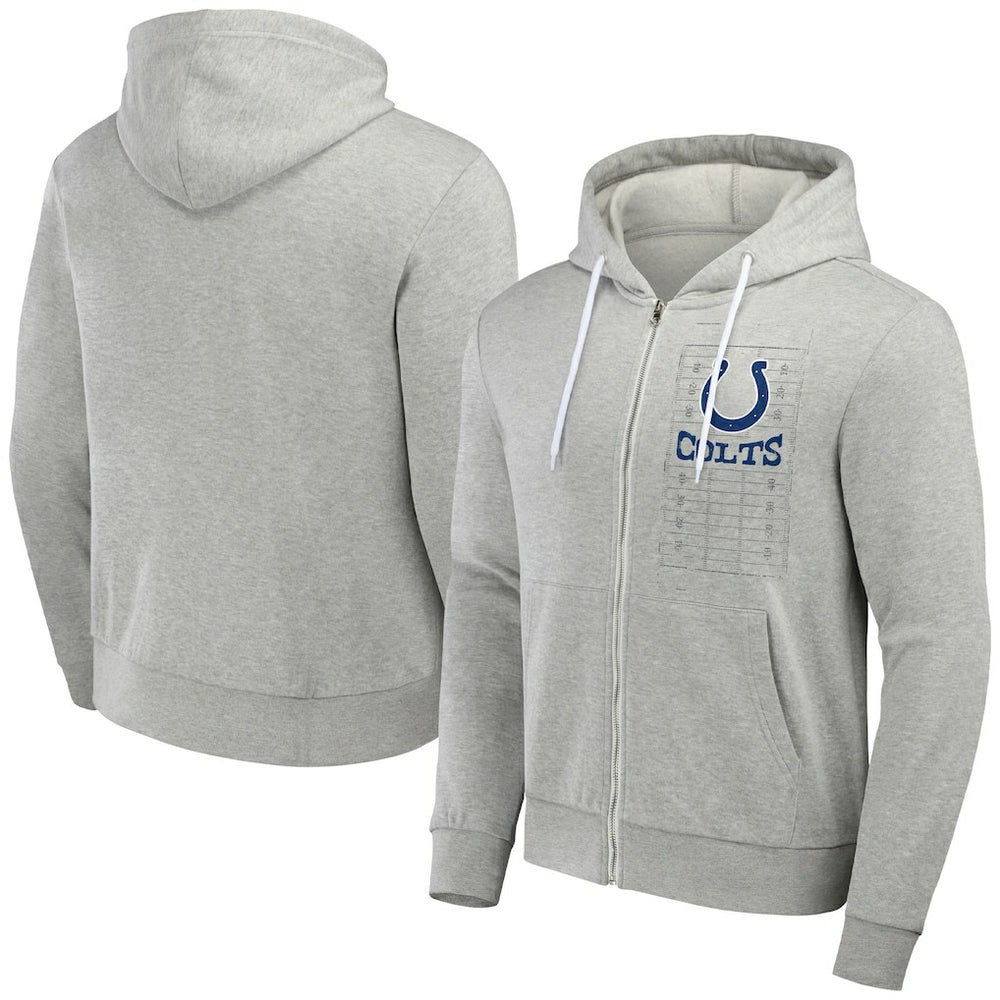Indianapolis Colts NFL x Darius Rucker Collection Domestic Full-Zip Hoodie Heather Gray - Fanatics