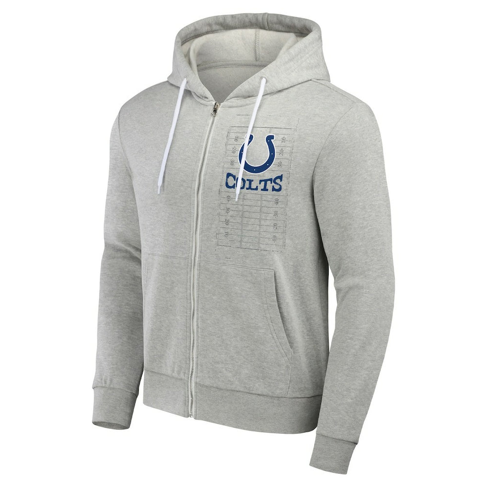 Indianapolis Colts NFL x Darius Rucker Collection Domestic Full-Zip Hoodie Heather Gray - Fanatics