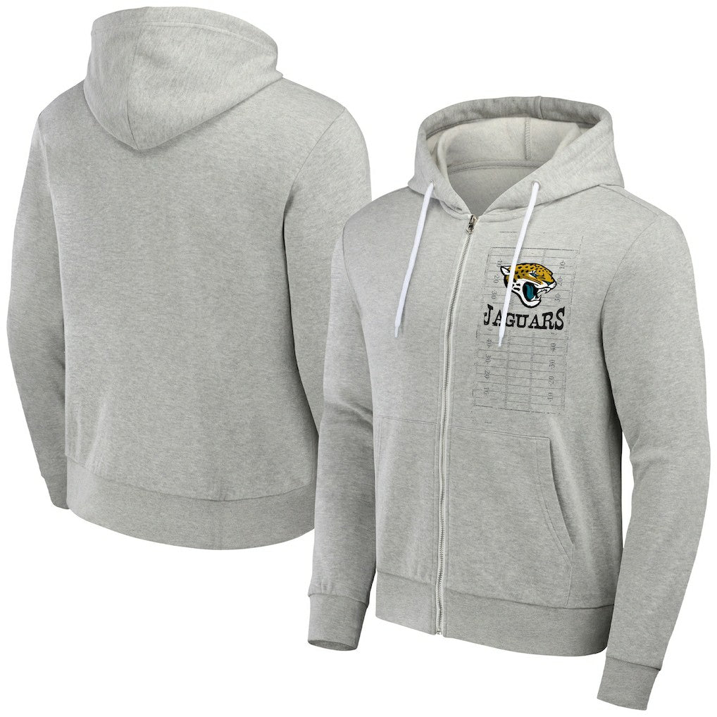 Jacksonville Jaguars NFL x Darius Rucker Collection Domestic Full-Zip Hoodie Heather Gray - Fanatics