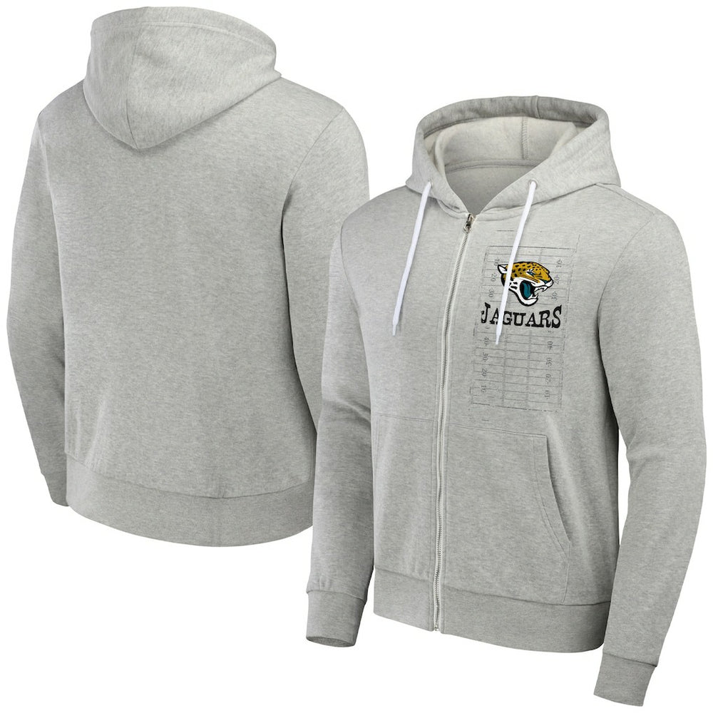 Jacksonville Jaguars NFL x Darius Rucker Collection Domestic Full-Zip Hoodie Heather Gray - Fanatics