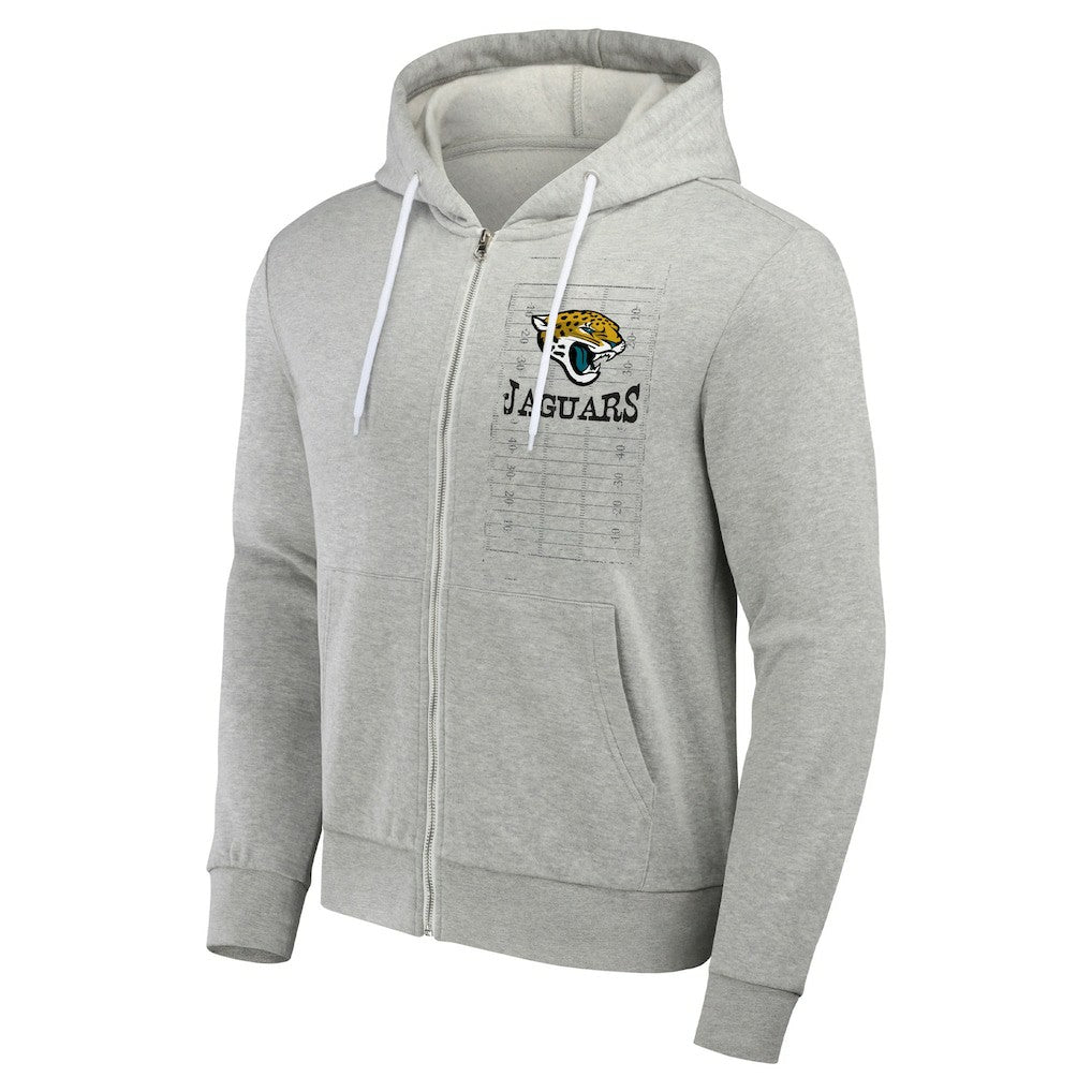 Jacksonville Jaguars NFL x Darius Rucker Collection Domestic Full-Zip Hoodie Heather Gray - Fanatics