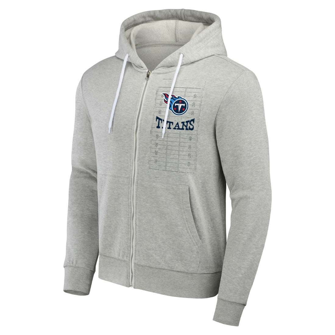 Tennessee Titans NFL x Darius Rucker Collection Domestic Full-Zip Hoodie Heather Gray - Fanatics