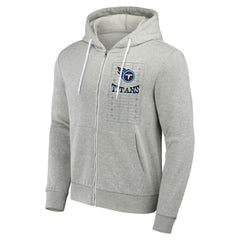 Tennessee Titans NFL x Darius Rucker Collection Domestic Full-Zip Hoodie Heather Gray - Fanatics