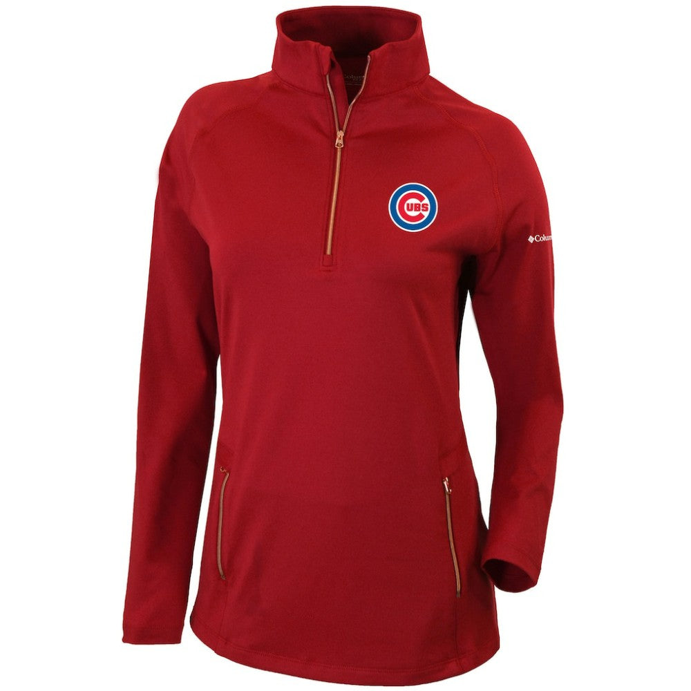 Chicago Cubs Columbia Women's Omni-Wick Outward Nine Quarter-Zip Pullover Top for sale
