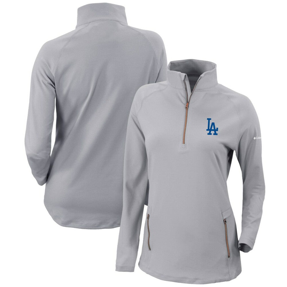 Los Angeles Dodgers Columbia Women's Omni-Wick Outward Nine Quarter-Zip Pullover Top Online