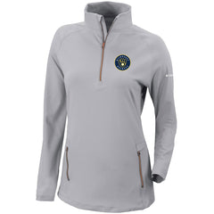 Milwaukee Brewers Columbia Women's Omni-Wick Outward Nine Quarter-Zip Pullover Top Sale
