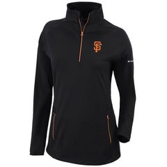 San Francisco Giants Columbia Women's Omni-Wick Outward Nine Quarter-Zip Pullover Top for sale