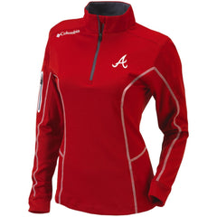 Atlanta Braves Columbia Women's Omni-Wick Shotgun Quarter-Zip Pullover Top for sale