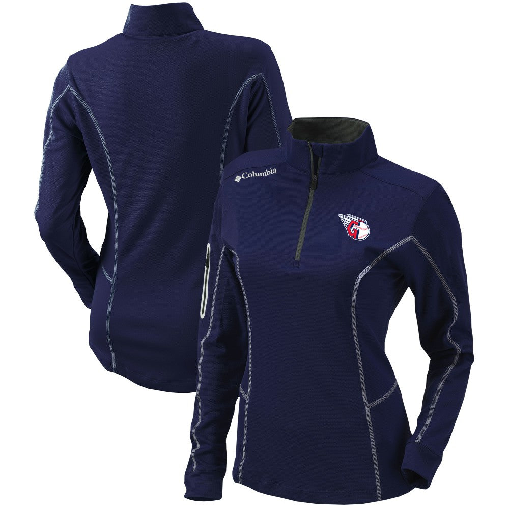 Cleveland Guardians Columbia Women's Omni-Wick Shotgun Quarter-Zip Pullover Top Online