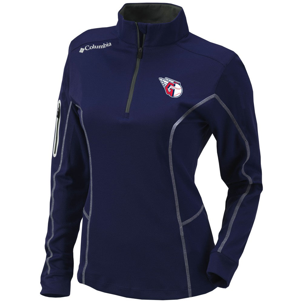Cleveland Guardians Columbia Women's Omni-Wick Shotgun Quarter-Zip Pullover Top Online