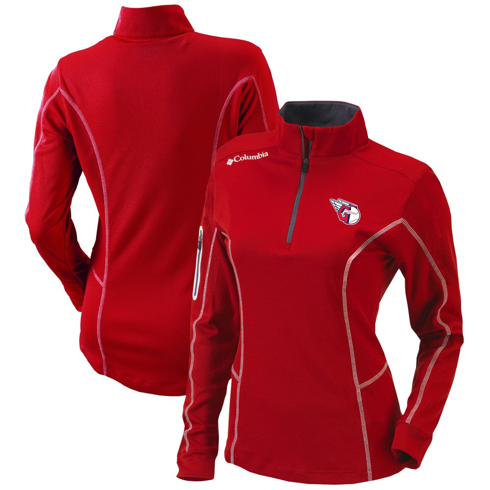 Cleveland Guardians Columbia Women's Omni-Wick Shotgun Quarter-Zip Pullover Top Near Me