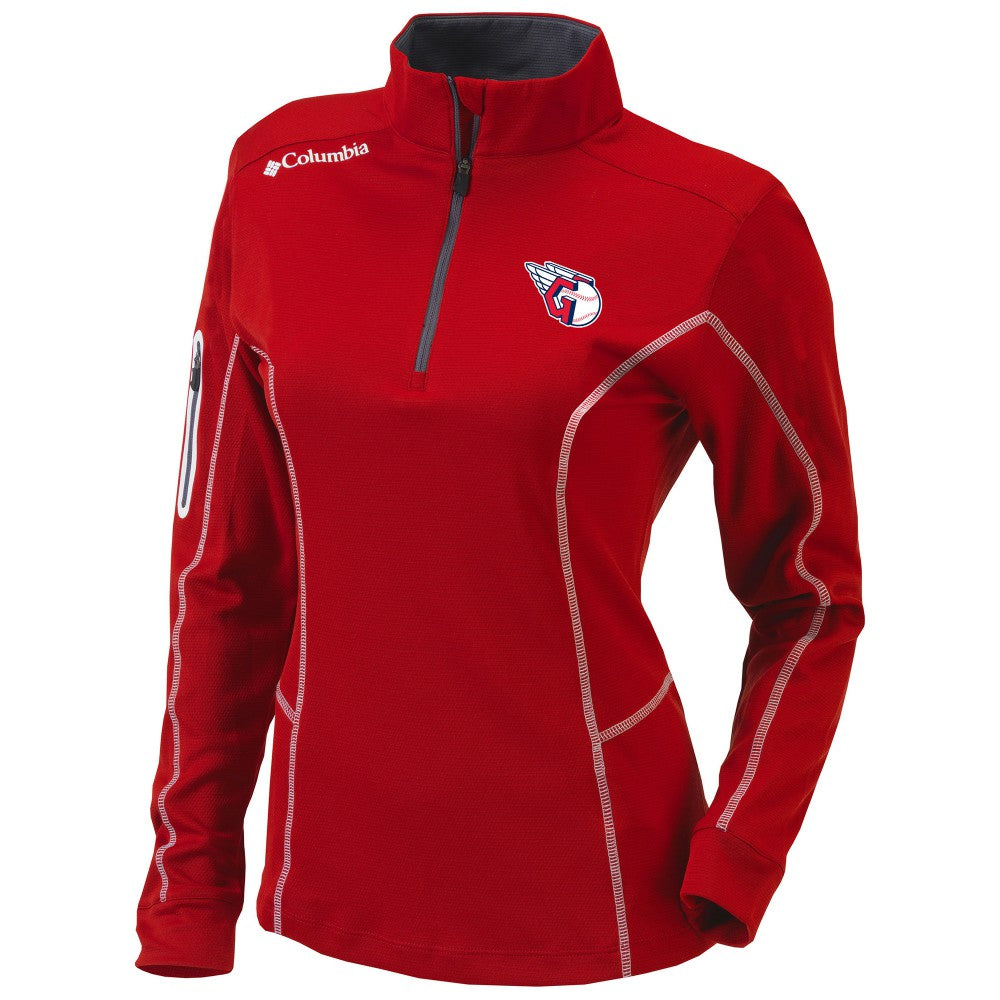 Cleveland Guardians Columbia Women's Omni-Wick Shotgun Quarter-Zip Pullover Top Near Me