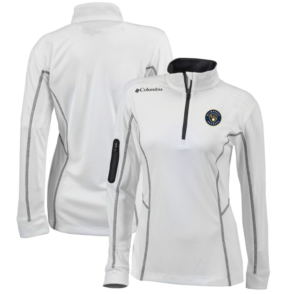 Milwaukee Brewers Columbia Women's Omni-Wick Shotgun Quarter-Zip Pullover Top Online