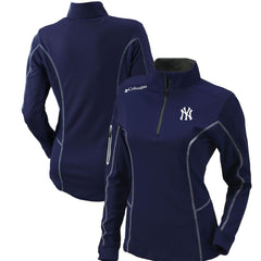 New York Yankees Columbia Women's Omni-Wick Shotgun Quarter-Zip Pullover Top Sale