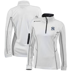 New York Yankees Columbia Women's Omni-Wick Shotgun Quarter-Zip Pullover Top Sale