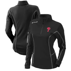 Philadelphia Phillies Columbia Women's Omni-Wick Shotgun Quarter-Zip Pullover Top Clearance